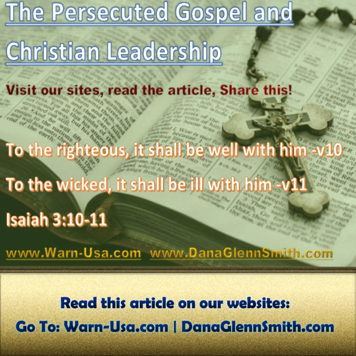 The Persecuted Gospel and Christian Leadership article image