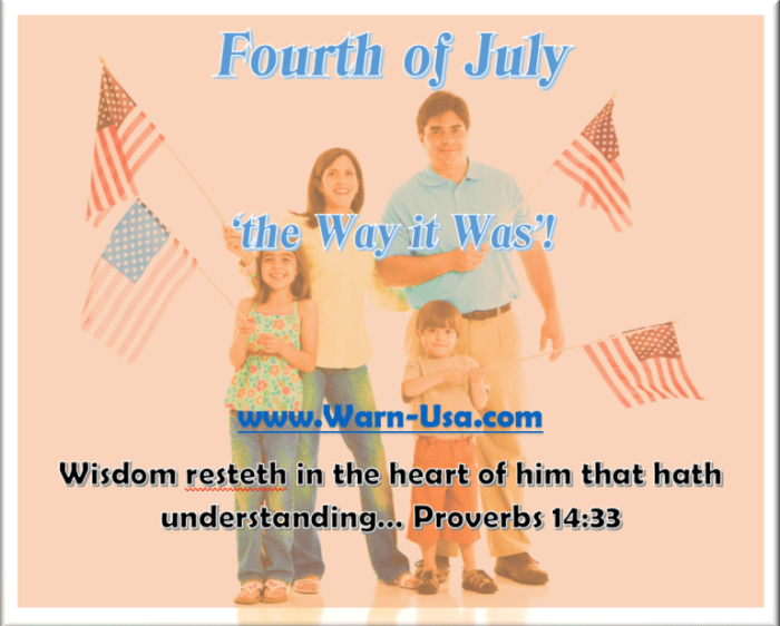 Fourth of July and the Way it Was article image