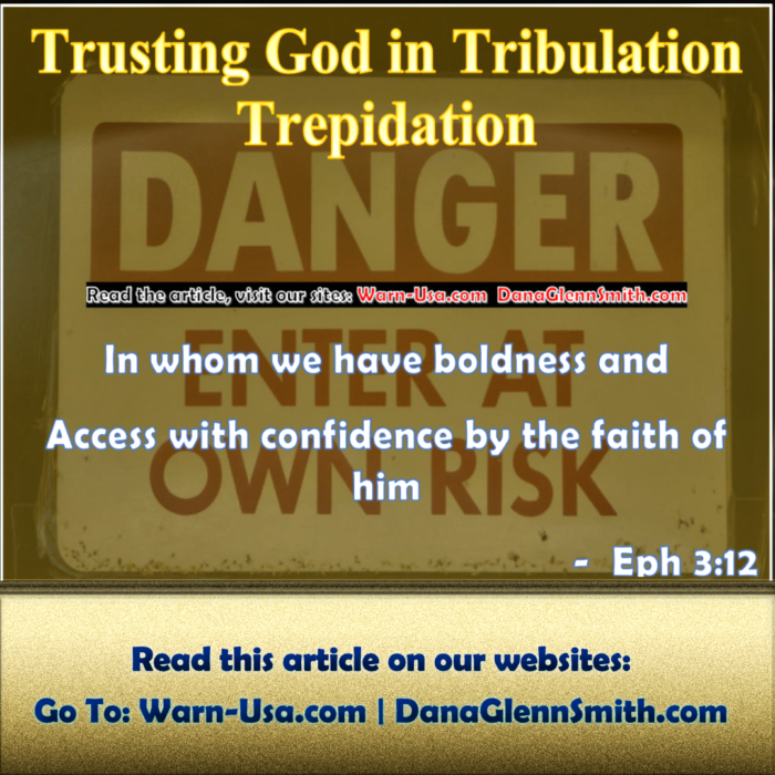 TRUSTING GOD IN TRIBULATION TREPIDATION article image